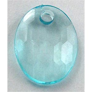 Acrylic Bead,Transparent, 12x16mm,3mm thick, approx 2600pcs