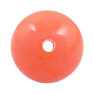 round plastic bead, jelly, 18mm dia