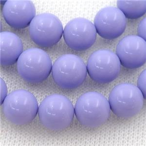 Synthetic Coral Beads, lavender, round, approx 8mm dia