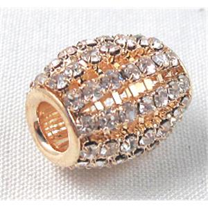 gold plated with middle east rhinestone, 16x13mm,5.5mm hole