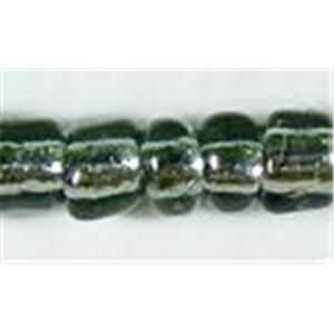 Pony Beads with silver lined round hole, approx 2mm