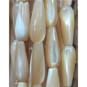 mother of pearl beads, teardrop, approx 6x20mm