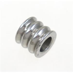 stainless steel beads, approx 9x10mm, 5.5mm hole