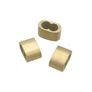 Stainless Steel Spacer Beads Gold Plated 2holes, approx 4-8mm, 2.5-5mm
