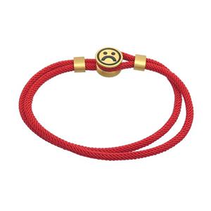 Red Nylon Bracelets, approx 12mm, 3mm