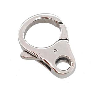 Raw Stainless Steel Lobster Clasp, approx 23-32mm