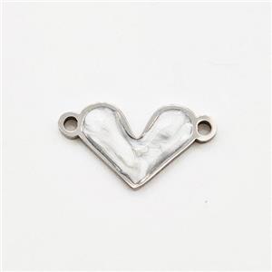 Stainless Steel Pendant platinum Plated, approx 8.5-11mm