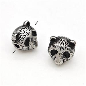 Stainless Steel Beads Antique silver, approx 9mm