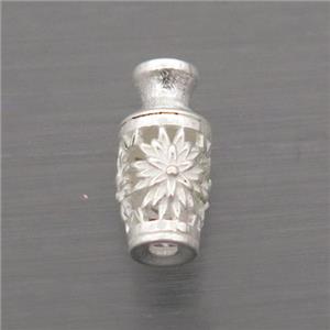 Sterling Silver Beads Vase Hollow, approx 5-11mm