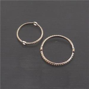 Sterling Silver Beads Ring Spacer, approx 9.5mm