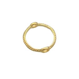 Sterling Silver Beads Circle Gold Plated, approx 7.5mm