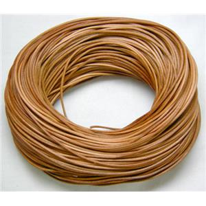 Brown Leather Cord For Jewelry Binding, 1.5mm thick