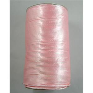 Satin Rattail Cord, pink, 2.0mm dia