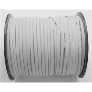 grey Synthetic Suede Cord, approx 3mm wide, 100yards per roll