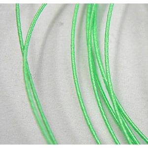 waxed wire, round, grade a, green, 0.5mm dia