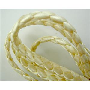 Waxed Cord, Braided, Flat, grade-A, 10mm wide
