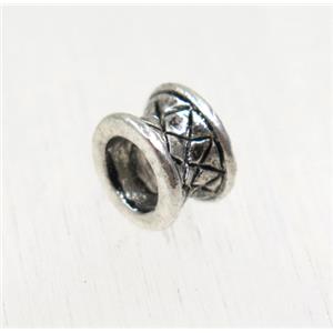 tibetan silver alloy beads, rondelle, non-nickel, approx 5x7mm