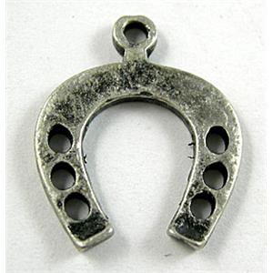 Tibetan Silver wishbone pendant, 22x26mm