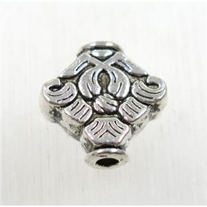 tibetan silver zinc beads, non-nickel, approx 13mm
