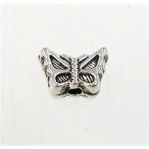 tibetan silver zinc butterfly beads, non-nickel, approx 5x7.5mm