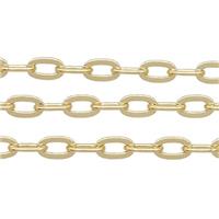 copper chain, gold plated, approx 3.2x5.8mm