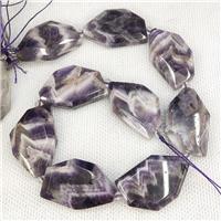 Natural Dogteeth Amethyst Beads Slice, approx 20-38mm