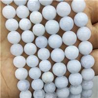 Natural Celestite Beads Blue Smooth Round, approx 8mm dia