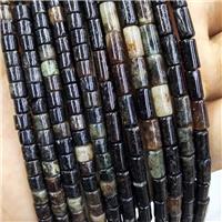 Black Biotite Beads Tube, approx 4x4mm