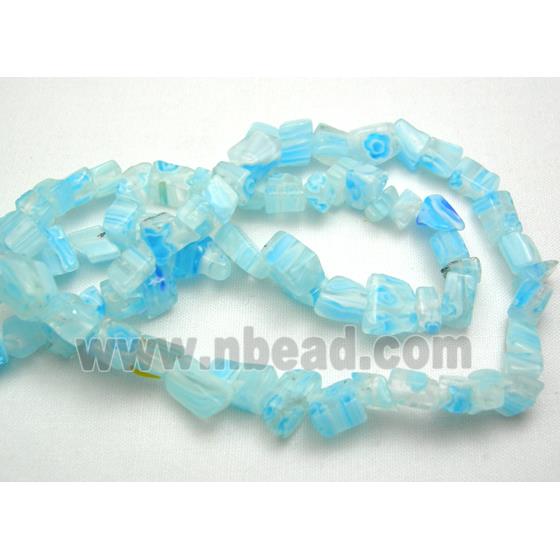 32" string of erose Millefiori Glass beads