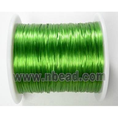 stretchy Crystal wire, flat, green