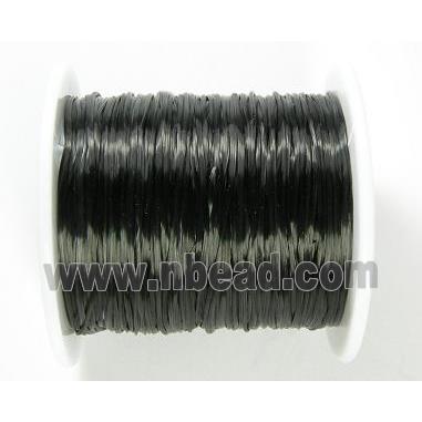 stretchy Crystal wire, flat, black