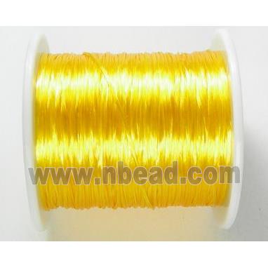stretchy Crystal wire, flat, yellow