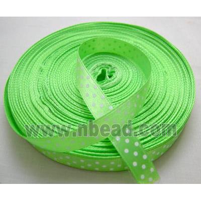 Green Satin Ribbon